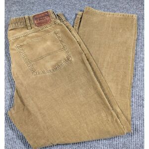 Vintage Polo Ralph Lauren Pants Mens 38x30‎ Brown Corduroy Cotton Hike 36x29